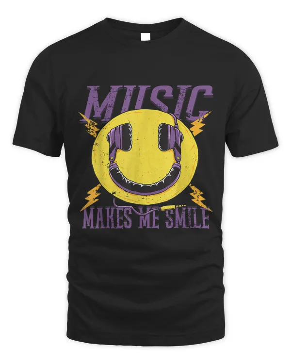 Music Makes Me Smile Emoticon Music Lover Producer Musician36