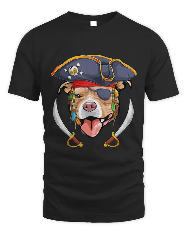 Pitbull Pirate Funny Dog Mom Dad 23