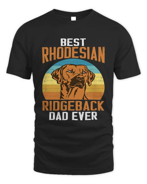 Best Rhodesian Ridgeback Dad Ever Retro Vintage Dog 13