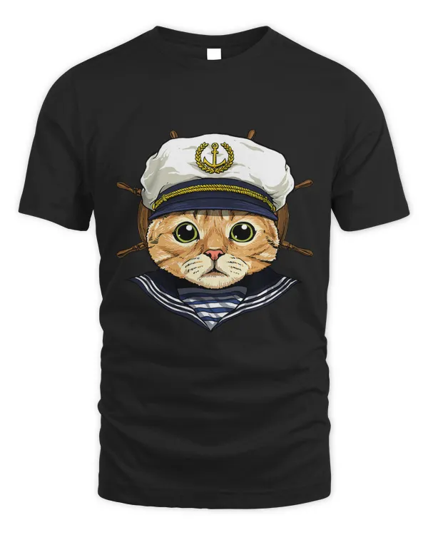 Cat Sailor Boat Captain Feline Cat Kitten 186