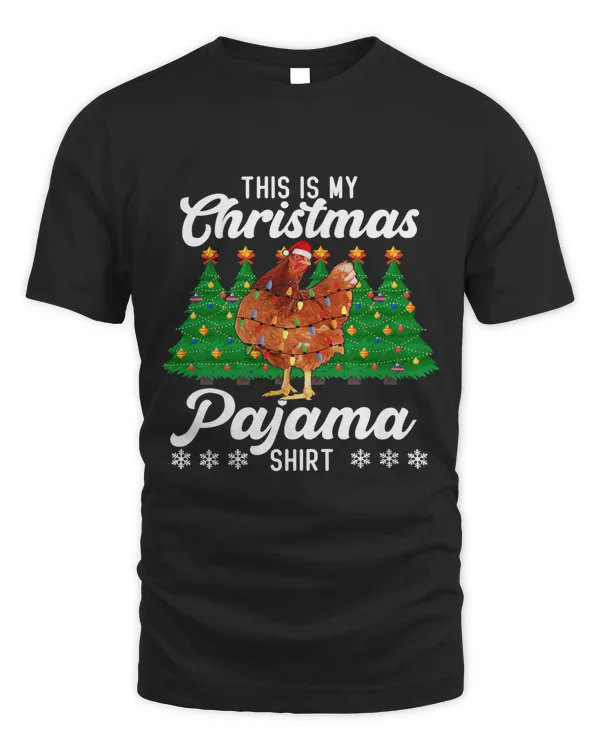 This Is My Christmas Pajama Chicken Christmas Lights54