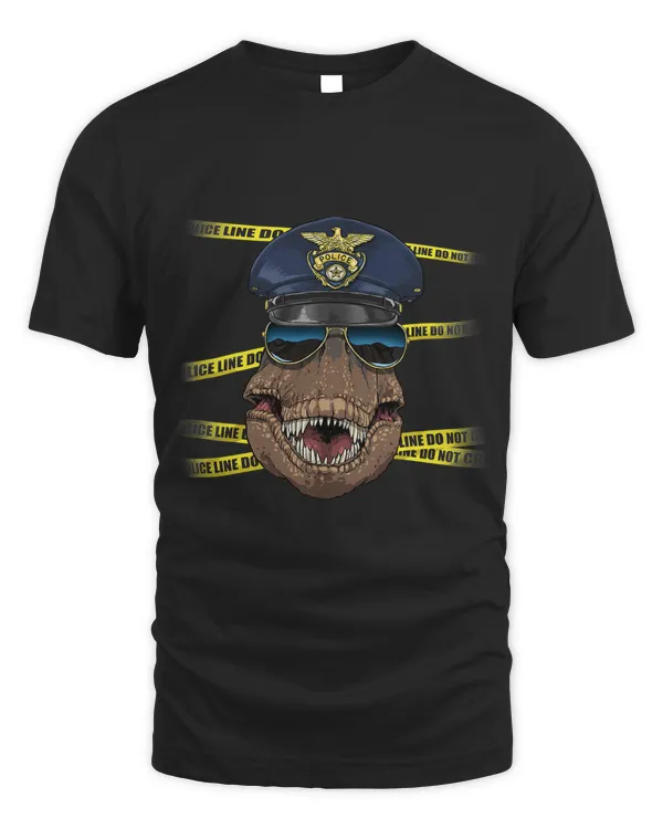 TRex Police Dinosaur TRex Tyrannosaurus Lover 48