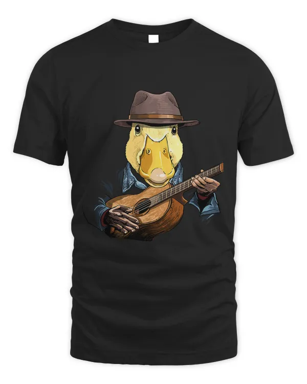Acoustic Guitar Duck Guitar Player Farm Animal Guitarist 35