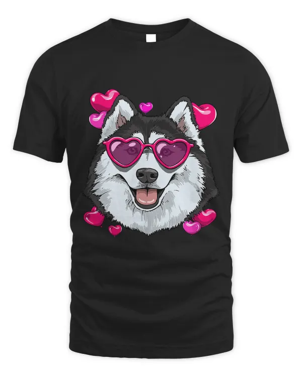 Valentines Day Siberian Husky Dog Heart Couples Husky Lovers207