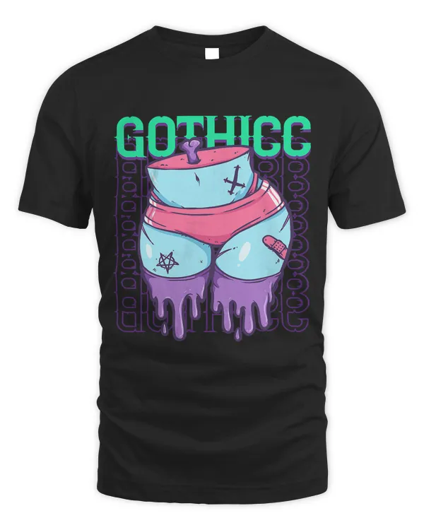 Gothicc Pastel Goth Creepy Women Thicc Booty Gothic Person 436