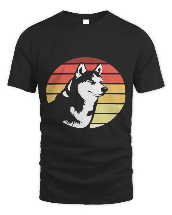 Retro Siberian Husky Dog Lover Pet Animal Dog Breeder Husky