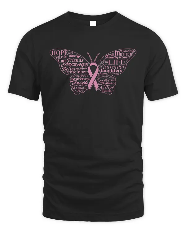 Breast Cancer Awareness Month October Butterfly