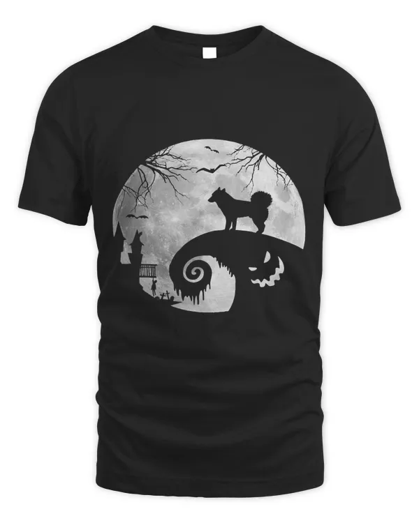 Siberian Husky And Moon Halloween Costume Dog Lover Funny