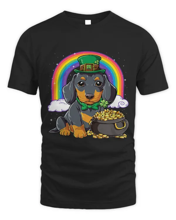 St Patricks Day Daschund Leprechaun Boys Kids Gifts 633