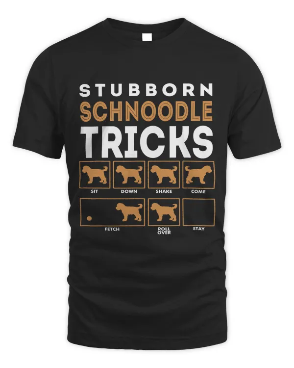Stubborn Schnoodle Dog Tricks Graphic