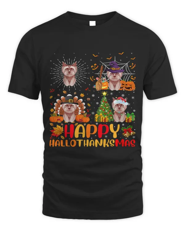 Halloween Thanksgiving Christmas Yorkie Dog Hallothanksmas