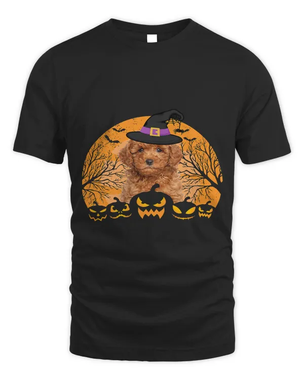 Poodle HalloweenMoon ArtDog MomDog DadDog 51