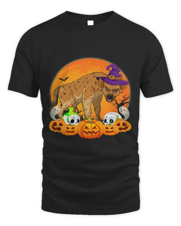 Hyena Lover Scary Pumpkin Skull Witch Hyena 114