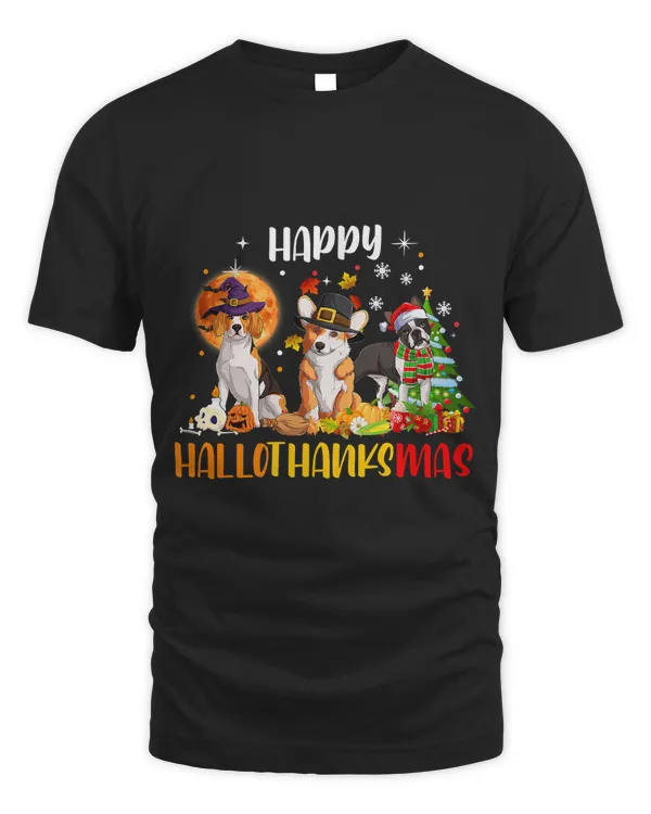 Dog Happy Hallothanksmas Cute Dog Thanksgiving Xmas 162