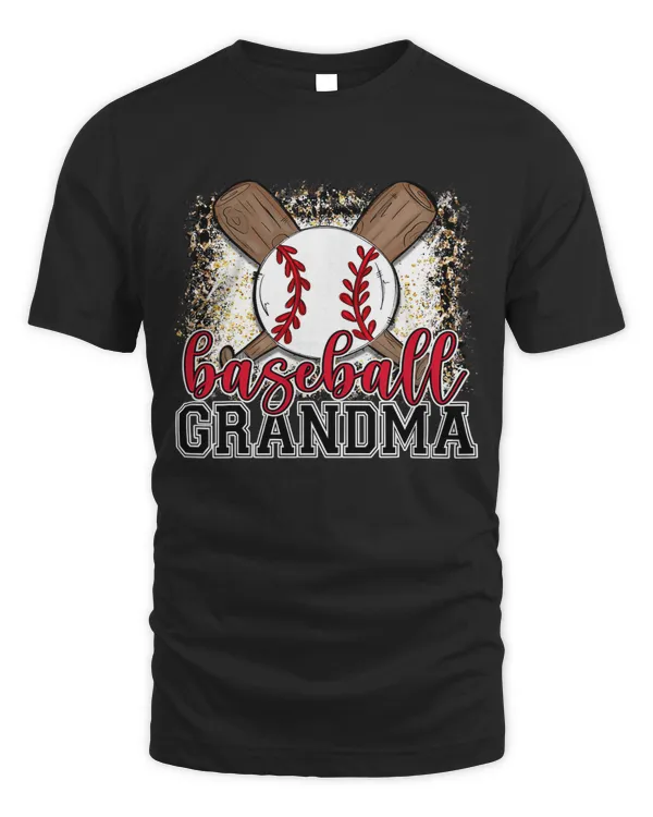 Baseball Coach Grandma Leopard Baseball Lovers Family Matching 14 Baseball