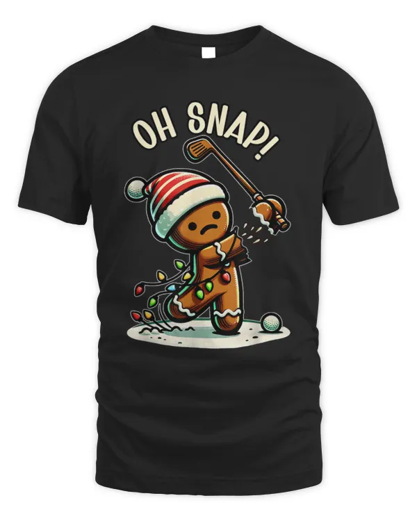 Gingerbread Man Pajamas & PJs Xmas Holiday Oh Snap Gingerbreadman Golfer Golf Christmas Golfing