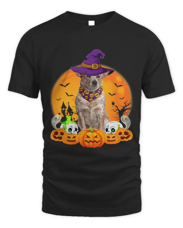 Australian Cattle Witch Pumpkin Dog Lover Funny 192