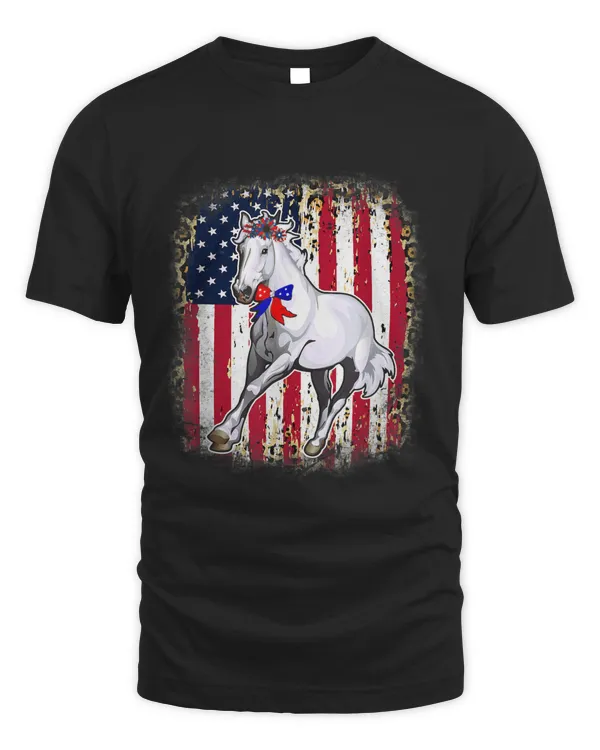 Horse Bow Tie Sunflowers Leopard American Flag 4th Of July