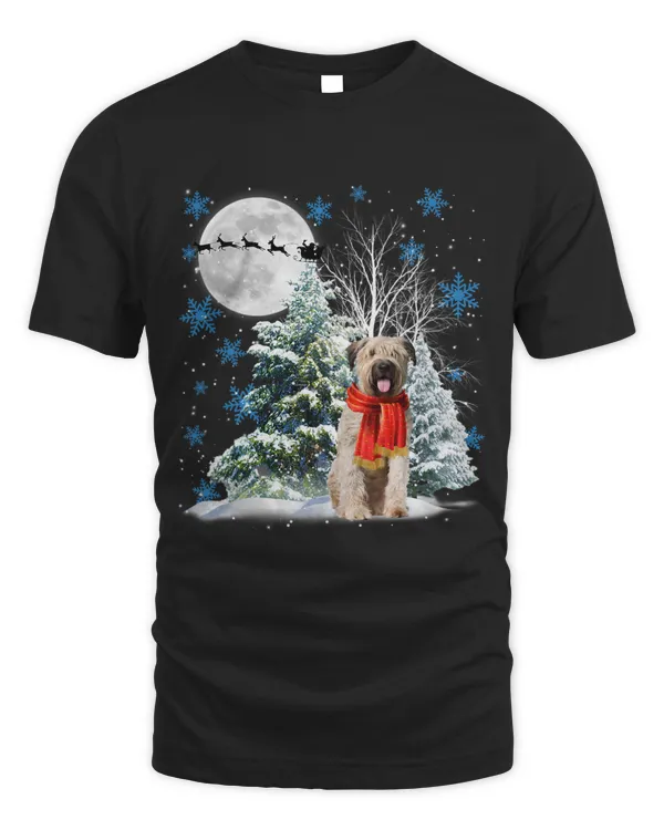 Bouvier Des Flandres Under Moonlight Snow Christmas Pajama 121