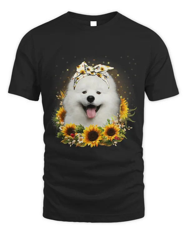 Sunflower Samoyed Dog Mothers Day For Women