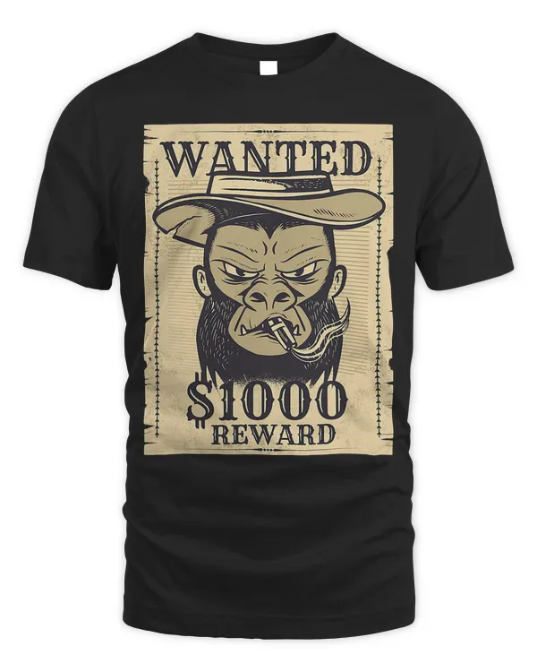 Funny Cartoon Chimpanzee Monkey Cowboy