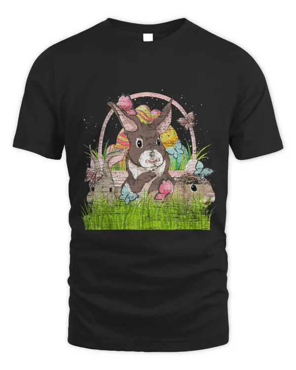 Bunny Easter Egg Basket Rabbit Easter Day Happy Easter