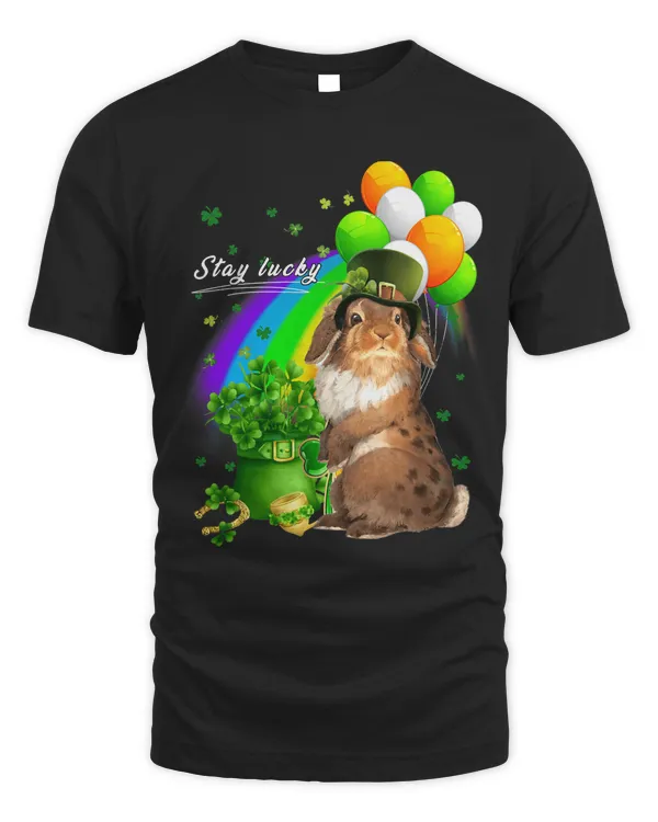 Irish Shamrock Leprechaun Cute Rabbit Lucky St Patricks Day