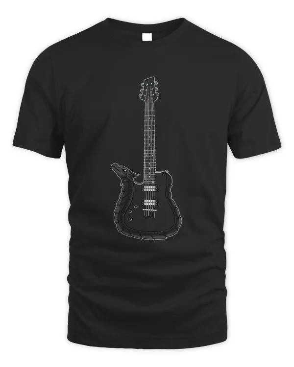Dragon Playing Rock Music Guitar Guitarist Band Rockstar