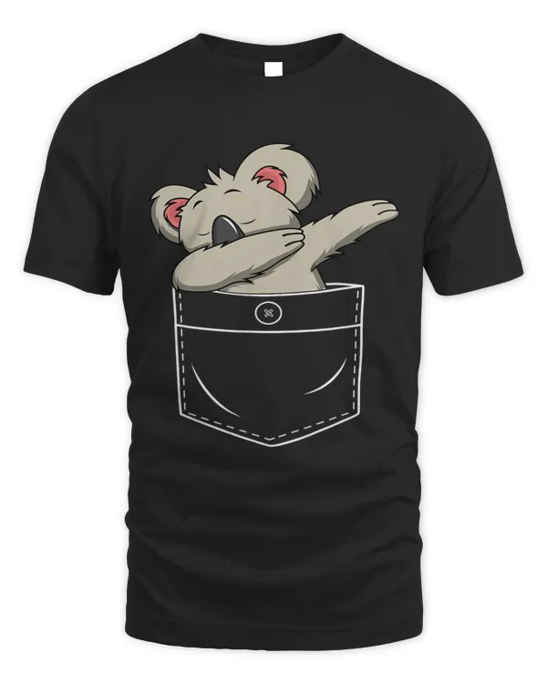 Cute Dabbing Koala Bear In Pocket Funny Dab Dance Gift