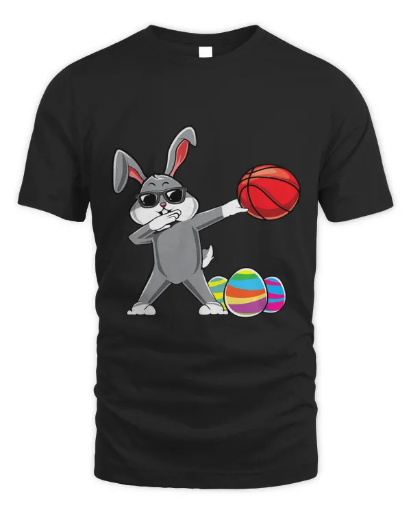 Dabbing Easter Bunny Rabbit Dab Basketball Player Egg Hunt