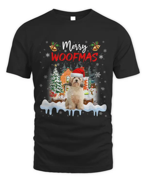 Merry Woofmas Cavachon Christmas Tree Dog Lover Xmas 106