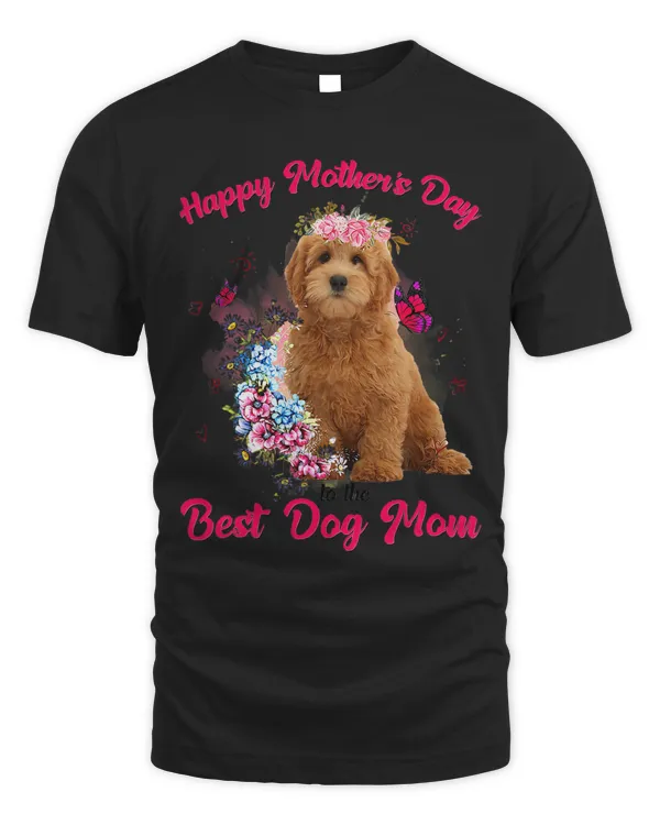 Goldendoodle Flower Happy Mothers Day To The Best Dog Mom