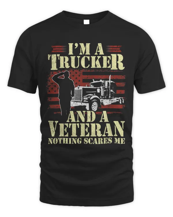 Trucker Gifts Tractor Trailer Truck 18 Wheeler US Veteran 2