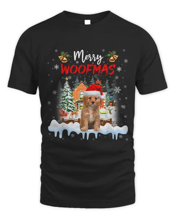 Merry Woofmas Cavapoo Christmas Tree Dog Lover Xmas 105