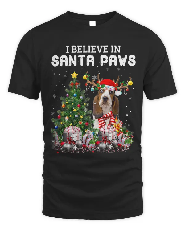 Funny Basset Hound Dog Christmas Tree Christmas Pajama 79