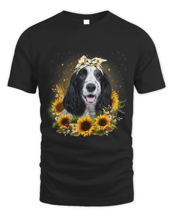 Sunflower English Cocker Spaniel Dog Mothers Day For Women