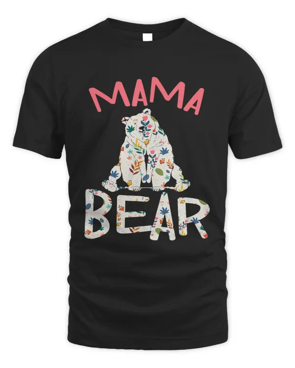 Vintage Animal Mom Mommy Bear Family Cute Mama Bear