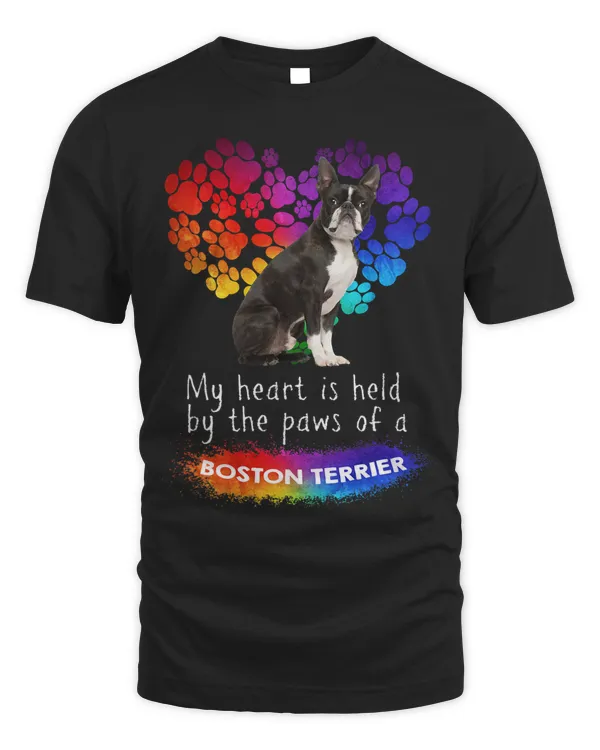 My Heart Is Held By The Paws Of A Boston Terrier Bostie