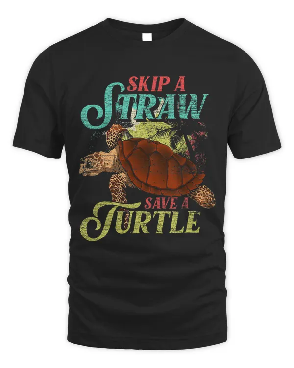 Skip A Straw Save A Turtle Ocean Animal Lover Sea Turtle 102