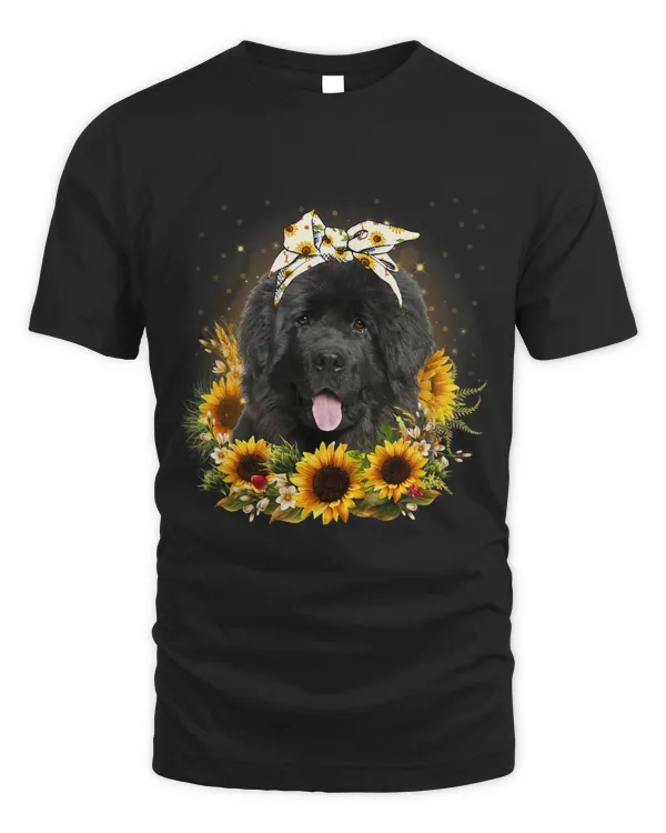 Sunflower Newfoundland Dog Mothers Day For Women