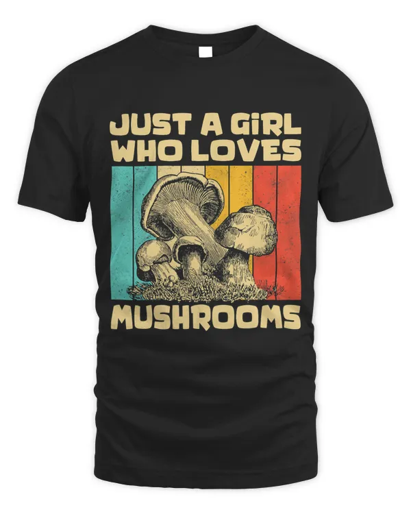 Vintage Mushrooms Lovers Just A Girl Who Loves Mushrooms