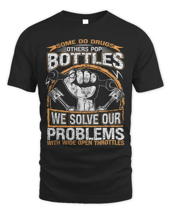Mechanic Car Guy We Solve Our Problems With Open Throttles