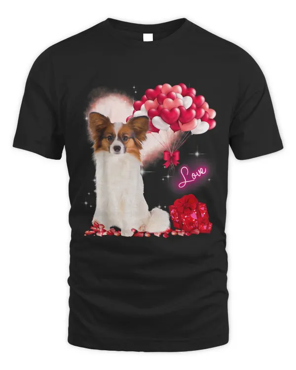 Cute Papillon Balloon Heart Valentines Day Valentine