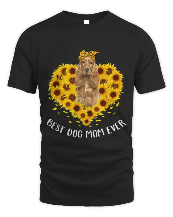 English Cocker Spaniel Mom Sunflower Dog Mom Women