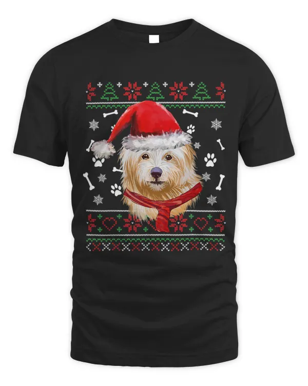 Ugly Sweater Christmas Norwich Terrier Santa Hat Pajama Xmas