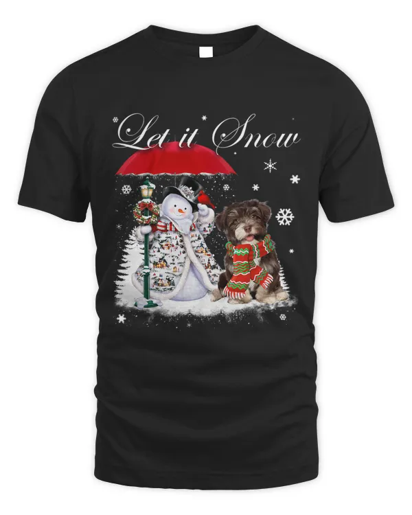 Havanese Santa Dog Christmas Snowman Xmas Pajama 350