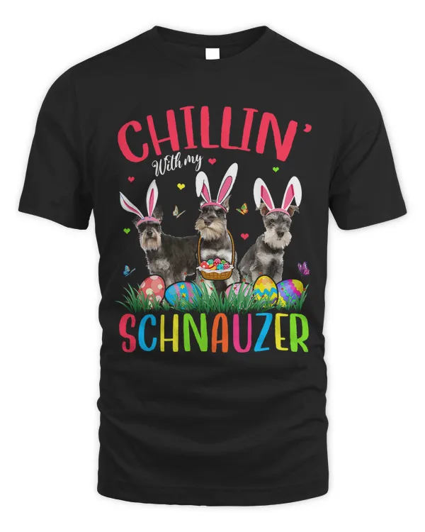 Chillin With My Schnauzer Easter Eggs Happy Easter
