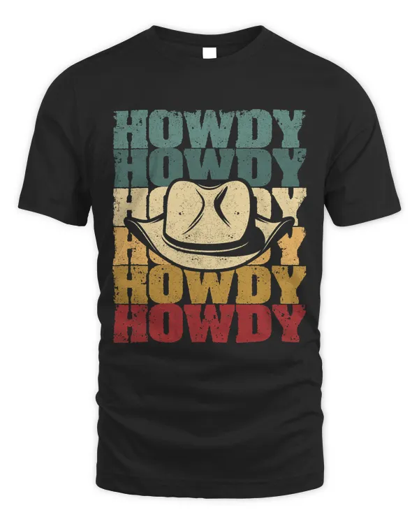 Howdy Cownboy Western Texas Rodeo Lover Bull Riding Cowgirl 1