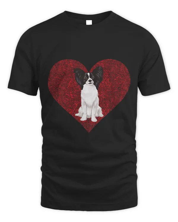 Papillon Valentines Day Dog Love Fingerprint