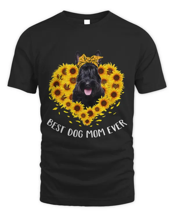 Scottish Terrier Mom Sunflower Dog Mom Women